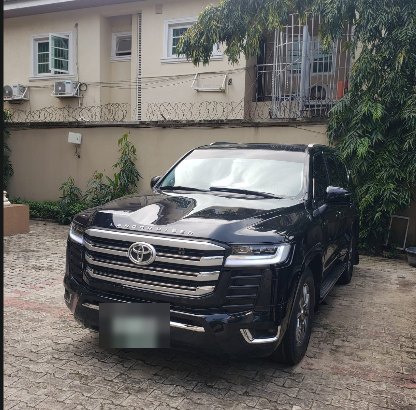 Black Toyota Land Cruiser LC300 after a full upgrade