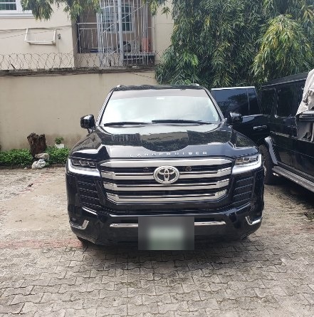 Black Toyota Land Cruiser after premium upgrade